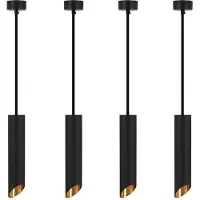 Livolo Lampe suspendue | Noir avec de l'or à l'intérieur de luxe LED | Voir ici!