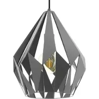 Eglo Lampe suspendue grise Carlton 1 Ø 31cm