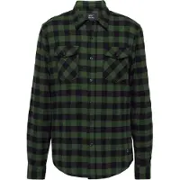 Vintage Industries Chemise 'Harley' vert / noir