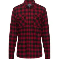 Vintage Industries Chemise 'Harley' rouge foncé / noir