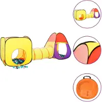 vidaXL Tente de jeu pour enfants 250 balles Multicolore 255x80x100 cm
