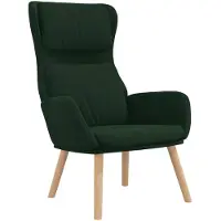 vidaXL Chaise de relaxation Vert foncé Velours