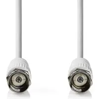 Nedis Câble satellite et antenne F-Male F-Male Nickelé 75 Ohm -
