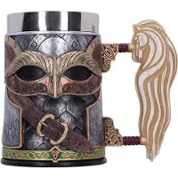 Nemesis Now Lord Of The Rings Tankard Rohan 15 Cm Marron