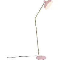 QAZQA Lampadaire rétro rose avec bronze - Milou