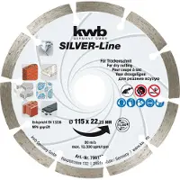 Einhell kwb 796570 Disque à tronçonner diamanté Diamètre 125 mm Ø d'alésage 22 mm 1 pce