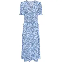 ONLY Robe d’été 'ONLChianti' bleu clair / blanc