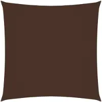 vidaXL Voile de parasol tissu oxford carré 2,5x2,5 m marron