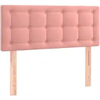 vidaXL Tête de lit rose 100x5x78/88 cm velours