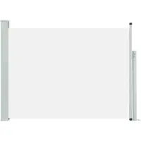 vidaXL Auvent latéral rétractable de patio 100x500 cm Crème