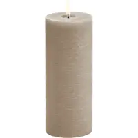 Multi Uyuni - LED pillar melted candle - Sandstone Rustic - 7,8x20 cm (UL-PI-SAM78020)