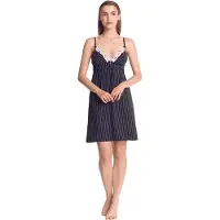 Vive maria Chemise de nuit Rockabilly de - French Daddy - Chemise de Nuit - XS - XL - pour Femme - noir/blanc - Taille M