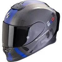 Scorpion EXO-R1 Evo Carbon Air MG, casque intégral ,Noir Mat/Bleu ,XS