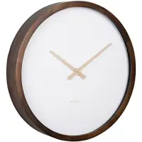Karlsson - Horloge murale Ancho Large - Bois foncé