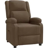 vidaXL Fauteuil relax brun Tissu