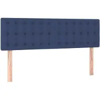 vidaXL Têtes de lit 2 pcs. Bleu 72x5x78/88 cm Tissu