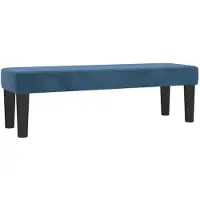 Super Merchant Banc Bleu foncé 100x30x30 cm Velours