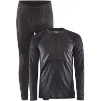 Craft Core Wool Mix Base Layer Set Noir S Homme