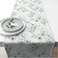 Ambiente Chemin De Table En Coton Eucalyptus 40 X 150 Cm