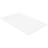 Luca Varess Dandy receveur de douche 140 x 80 cm marbre composite blanc mat structure rock