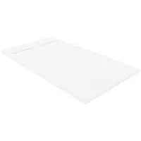 Luca Varess Dandy receveur de douche 160 x 90 cm marbre composite blanc mat structure rock