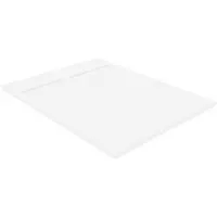 Luca Varess Dandy receveur de douche 120 x 90 cm marbre composite blanc mat mat structure rock