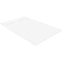 Luca Varess Dandy receveur de douche 140 x 90 cm marbre composite blanc mat structure rock