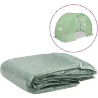 vidaXL Couverture de rechange pour serre (4,5 m²) 300x150x200 cm Vert