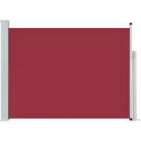 vidaXL Garden Bildschirm ausziehbar 100x500 cm rot