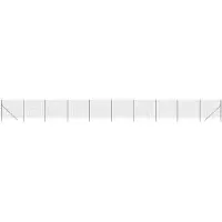 vidaXL Clôture grillagée 2,2x25 m en acier galvanisé couleur anthracite