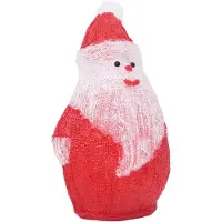 vidaXL Weihnachten Figur Santa LED innerhalb und außerhalb 28 cm Acrylic