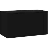 vidaXL Armoire à chaussures murale Noir 70x35x38 cm Bois d'ingénierie