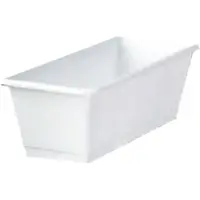 Geli Bac à fleurs Standard plastique 60x17x14 cm blanc (59 x 17 x 14 cm)