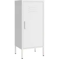 vidaXL Armoire de rangement Blanc 42,5x35x101,5 cm Acier