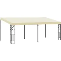 vidaXL Pavillon mural 6x3x2,5 m blanc crème