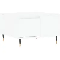 vidaXL Table basse blanche 55x55x36,5 cm Bois composite
