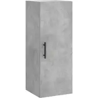 vidaXL Armoire murale gris béton 34,5x34x90 cm