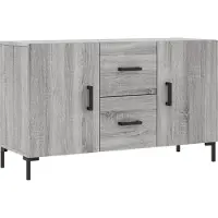 vidaXL Sideboard Gris Sonoma 100x36x60 cm Bois composite