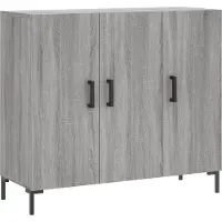 vidaXL Sideboard Gris Sonoma 90x34x80 cm Bois composite