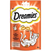 Dreamies 4x60g Catisfactions, poulet - Friandises pour chat