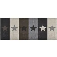 vidaXL Tapis de sol de cuisine lavable Étoile 60x180 cm