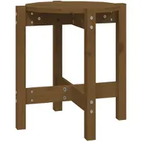 vidaXL Table basse marron miel à42,5x45 cm Pin massif