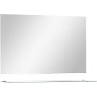 vidaXL Miroir mural avec étagère 100x60 cm Verre trempé