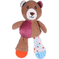 Flamingo Legetøj hund, Nilak bjørn m. TPR fødder 20cm (Jouet en peluche chien)