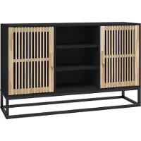 vidaXL Sideboard Noir 105x30x65 cm Bois composite