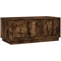 vidaXL Table basse chêne fumé 102x50x44 cm bois composite