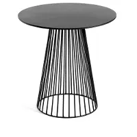 Serax Table Bistrot Garbo Black Metal Sculptures 50 Round