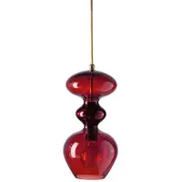 Ebb & Flow Futura Suspension Round Gold | Ruby | Ø: 11 cm E27IP20