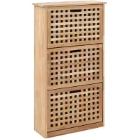 vidaXL Armoire à chaussures 55x20x104 cm Bois de noyer massif