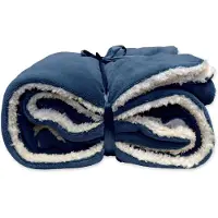 Unique living Plaid Unique Living Lars Dark Blue 150 x 200cm-150 x 200 cm
